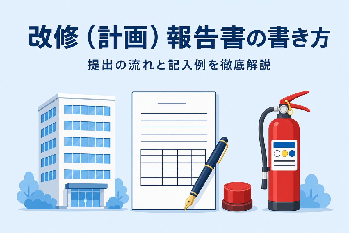 改修(計画)報告書の書き方 提出の流れと記入例を徹底解説