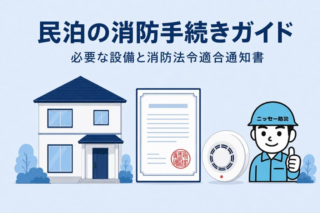 民泊の消防手続きガイド 必要な設備と消防法令適合通知書