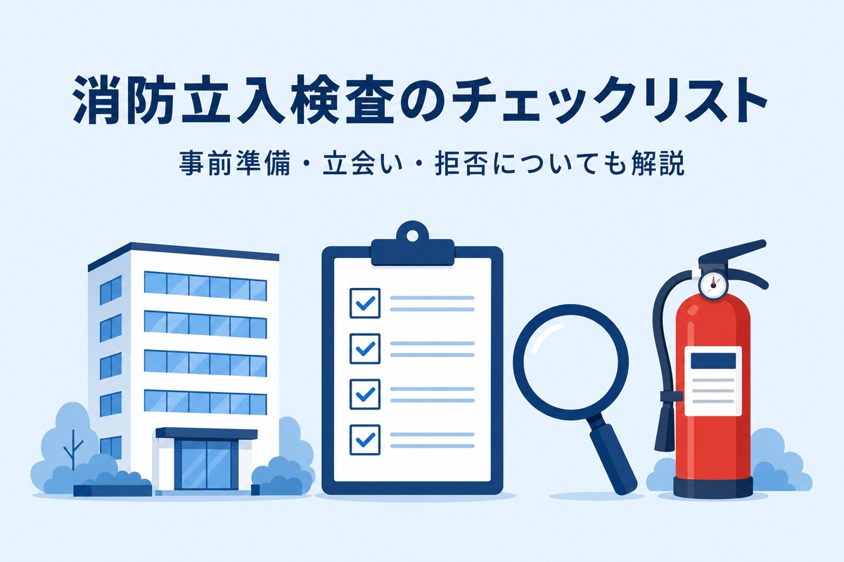 消防立入検査のチェックリスト 事前準備・立会い・拒否についても解説