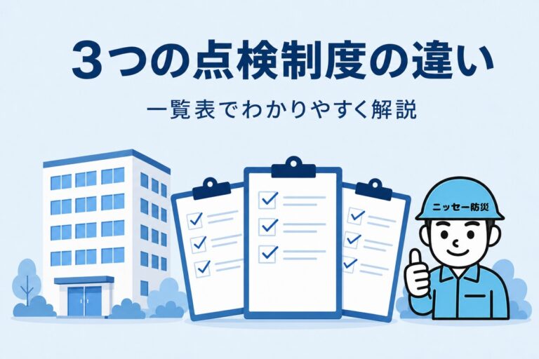 3つの点検制度の違い