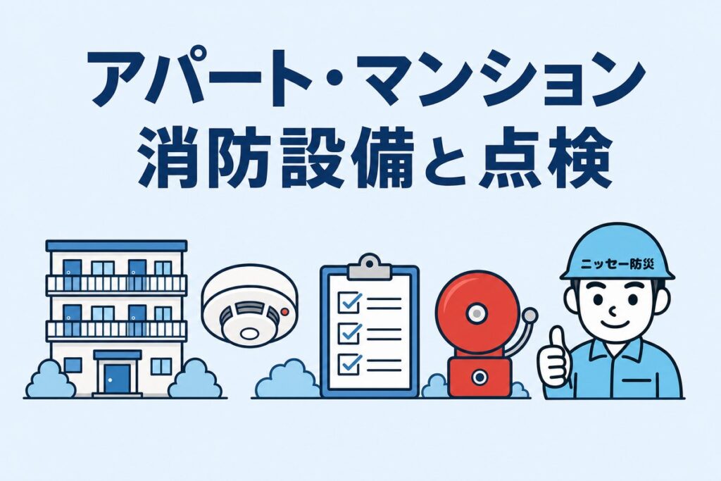アパート・マンションの消防設備と点検義務｜オーナー・管理会社向けに規模別で解説