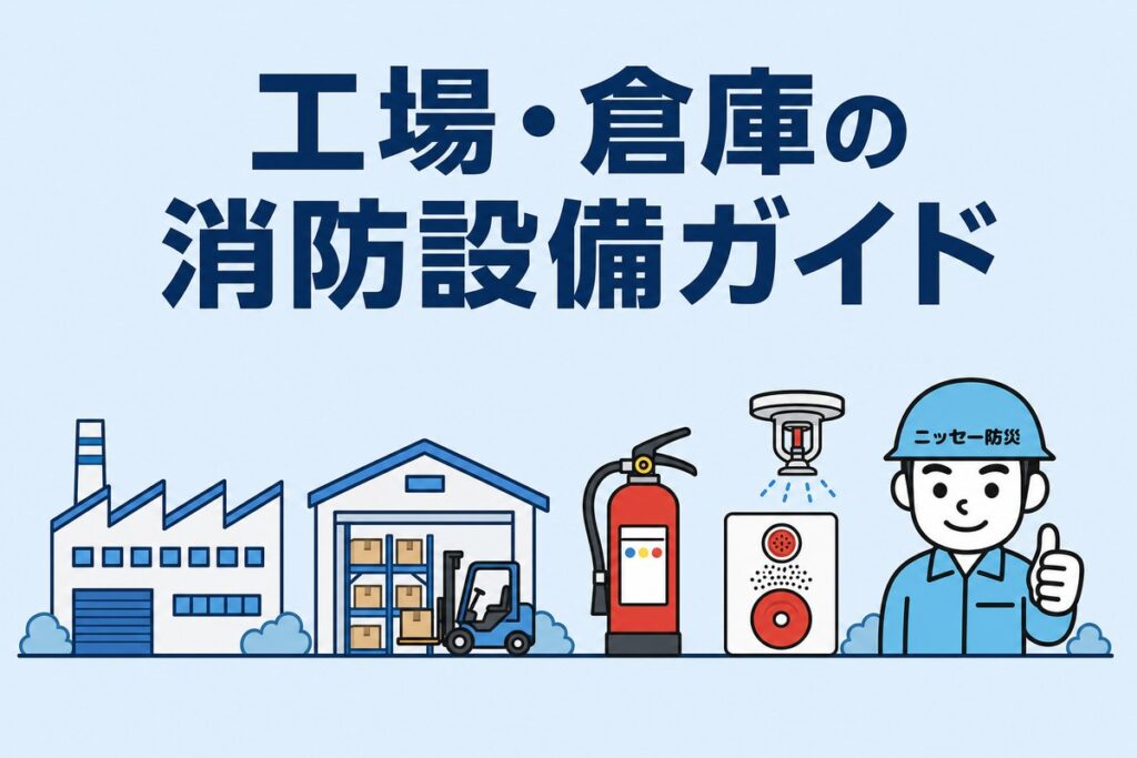 工場・倉庫に必要な消防設備とは？設置基準の目安と見落としやすい点を解説