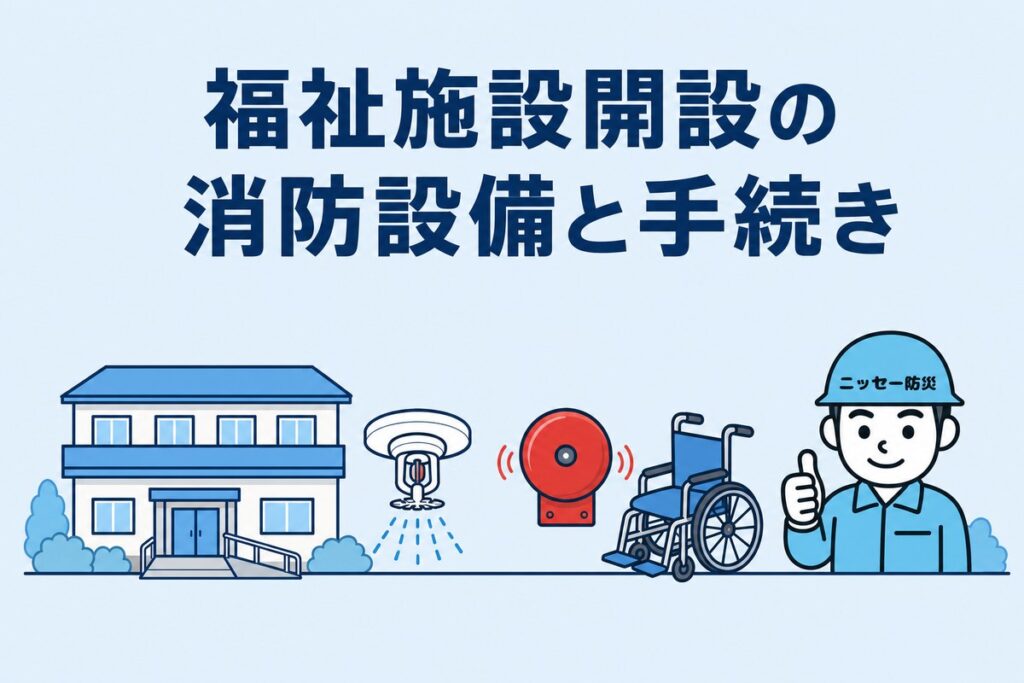 福祉施設の開設に必要な消防設備｜デイサービス・グループホーム別に解説